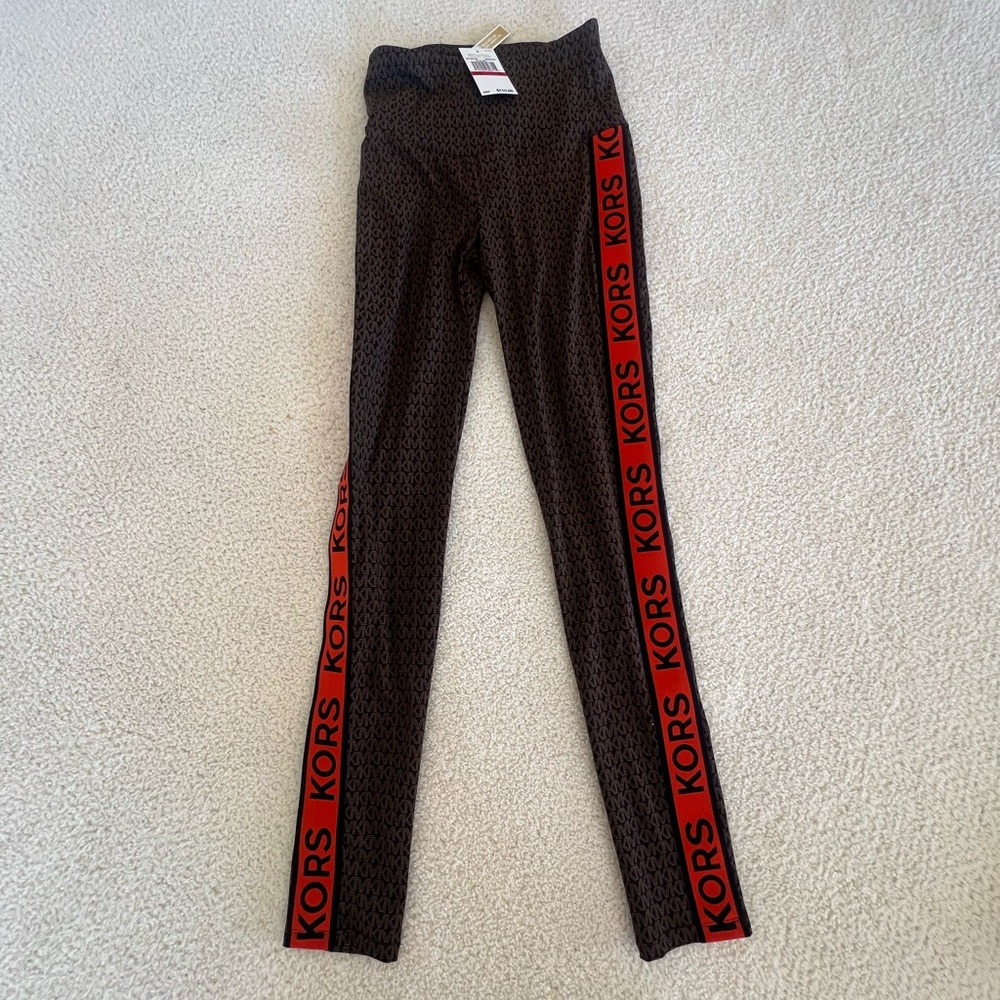 Michael Kors Kids Leggings with Red Accents